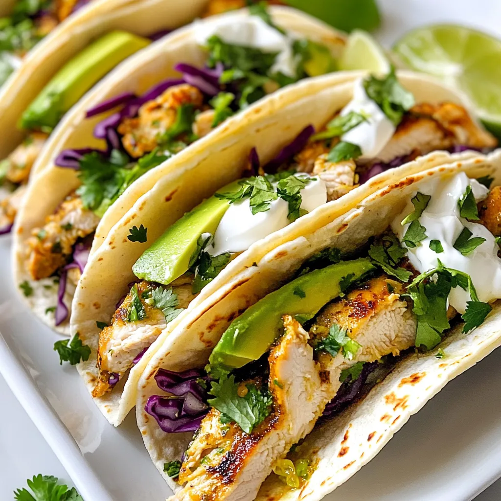 Cilantro Lime Chicken Tacos Fresh and Tasty Recipe