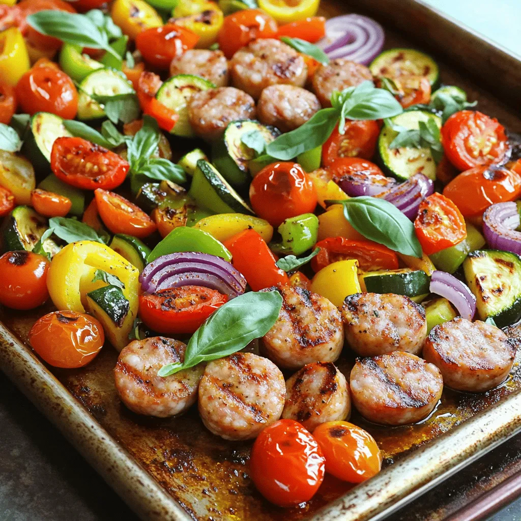 One Pan Sausage and Veggies Quick and Tasty Meal