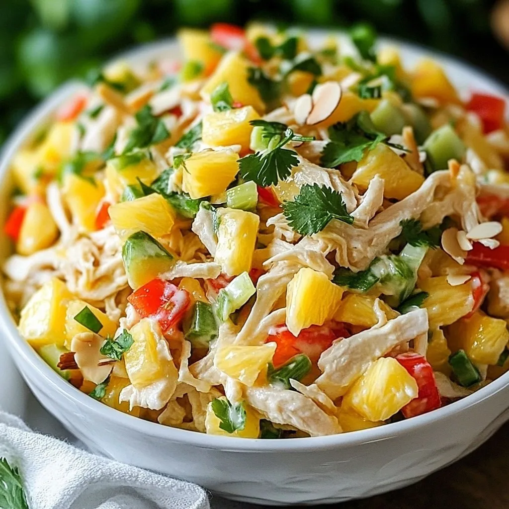 Hawaiian Chicken Salad Fresh and Flavorful Meal