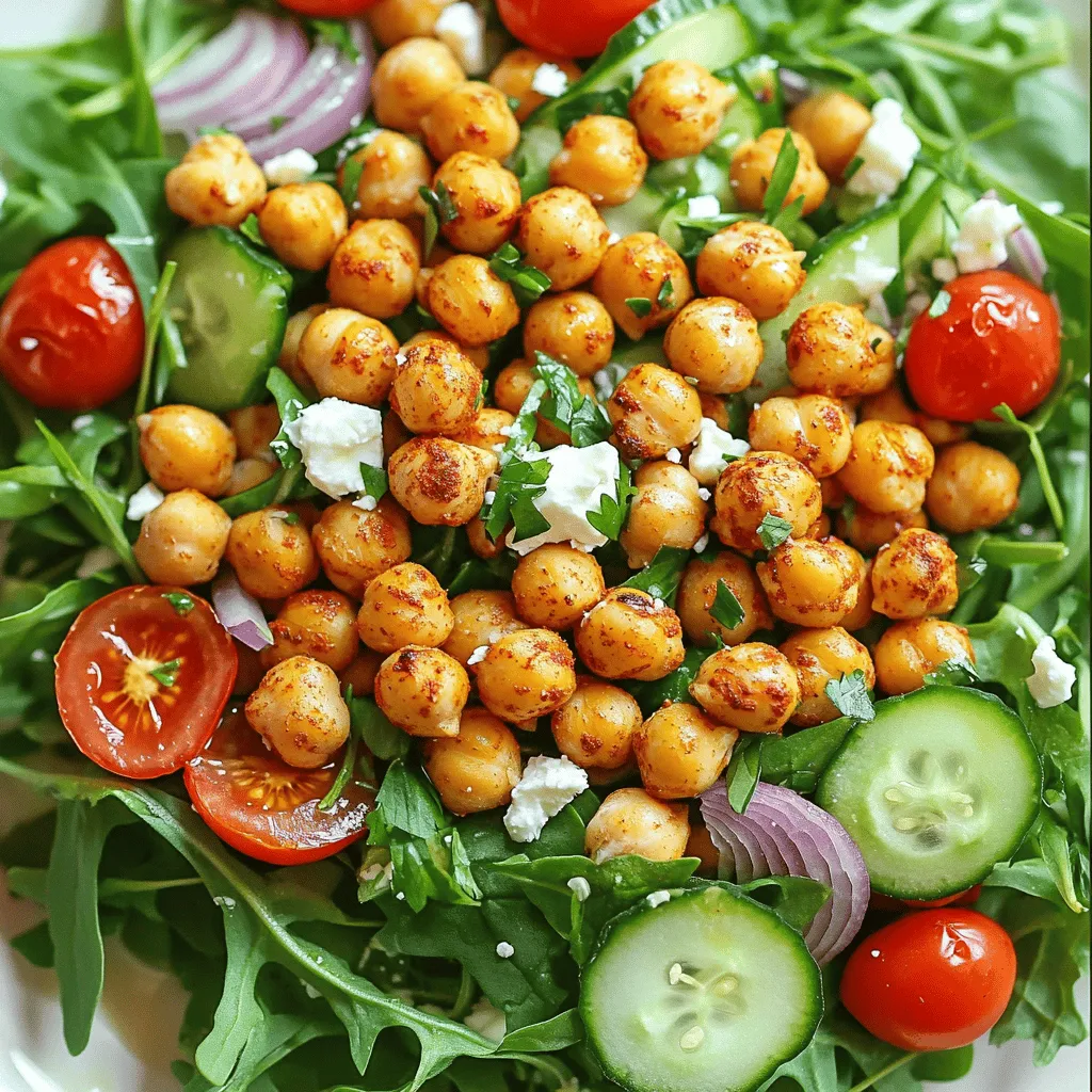 Crispy Chickpea Salad Flavorful and Healthy Delight
