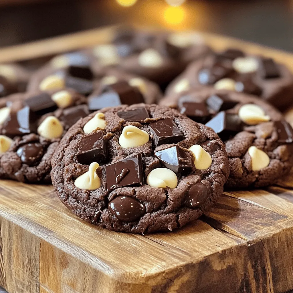 Triple Chocolate Fudge Cookies Decadent and Chewy Delight