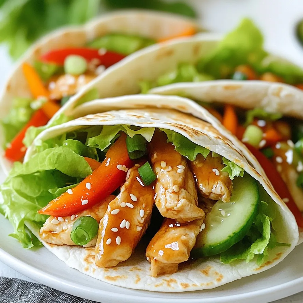 Teriyaki Chicken Wraps Flavorful and Simple Meal