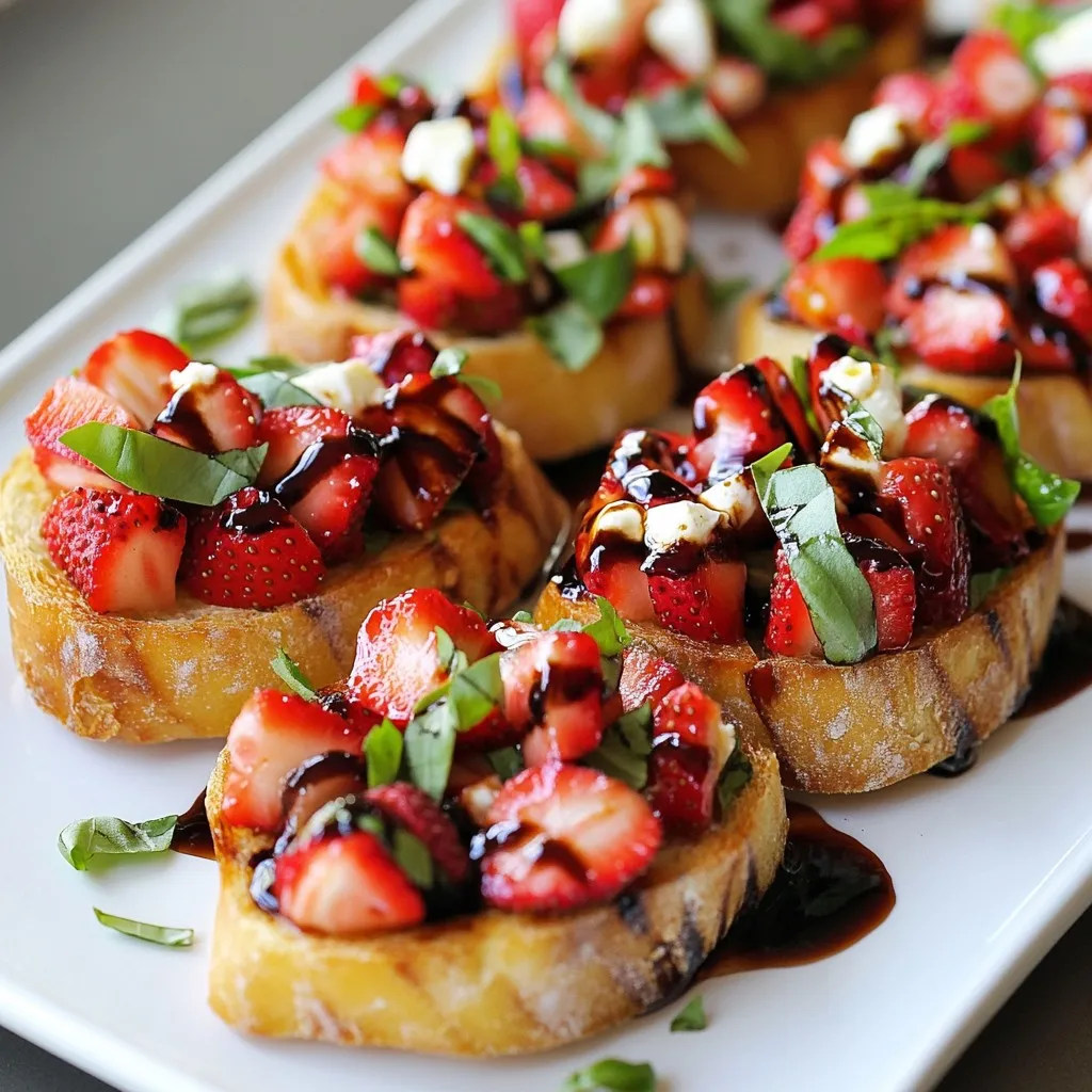 Strawberry Basil Bruschetta Tasty and Easy Recipe