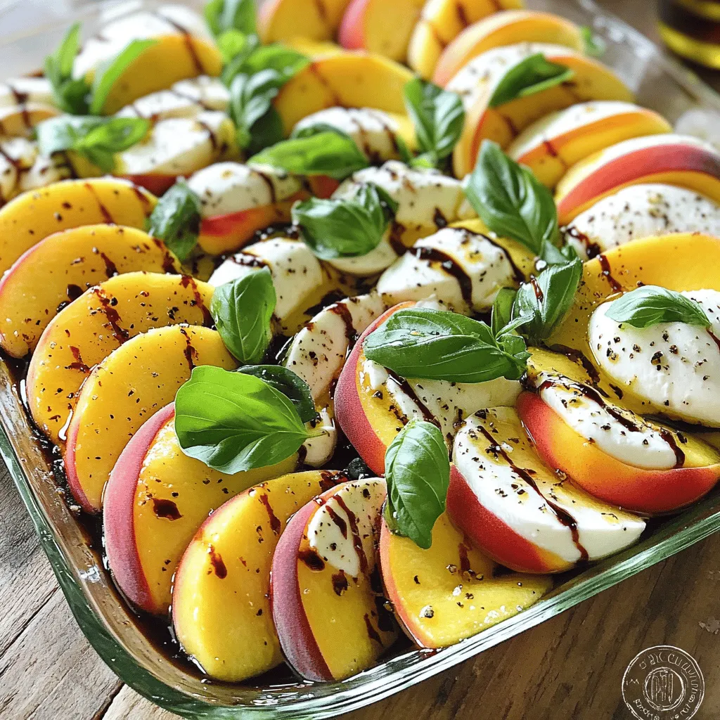 Fresh Peach Caprese Salad Delightful and Simple Recipe