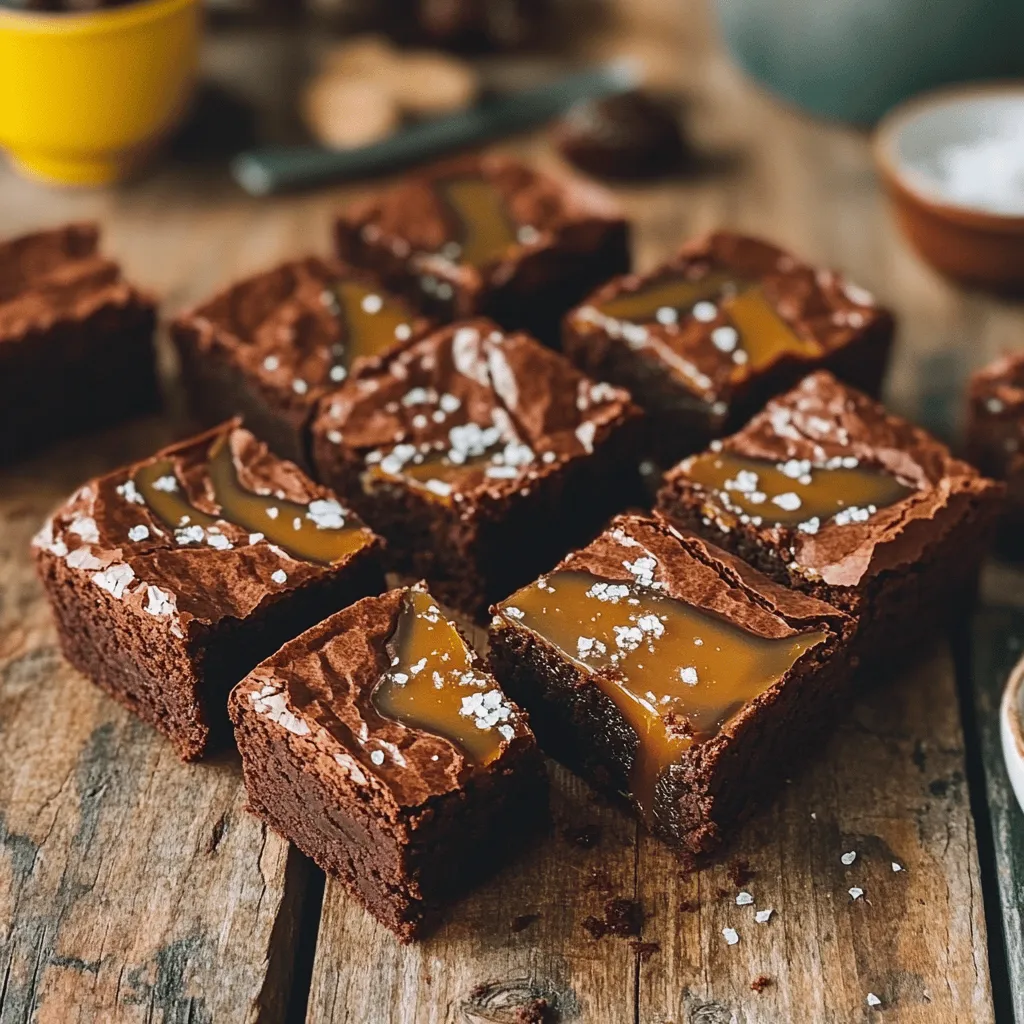 Vegan Salted Caramel Brownies Irresistible Sweet Treat