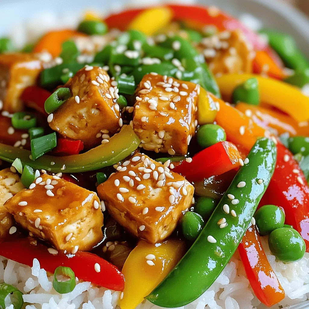 Sticky Sesame Tofu Stir Fry Flavorful and Quick Meal