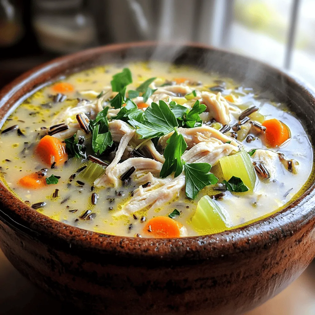 Savory Chicken and Wild Rice Soup Hearty Comfort Meal