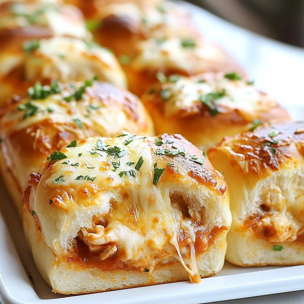 Savory Picky Eater Chicken and Cheese Pizza Sliders