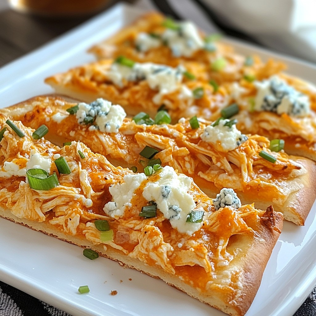 Buffalo Chicken Flatbread Quick and Tasty Meal