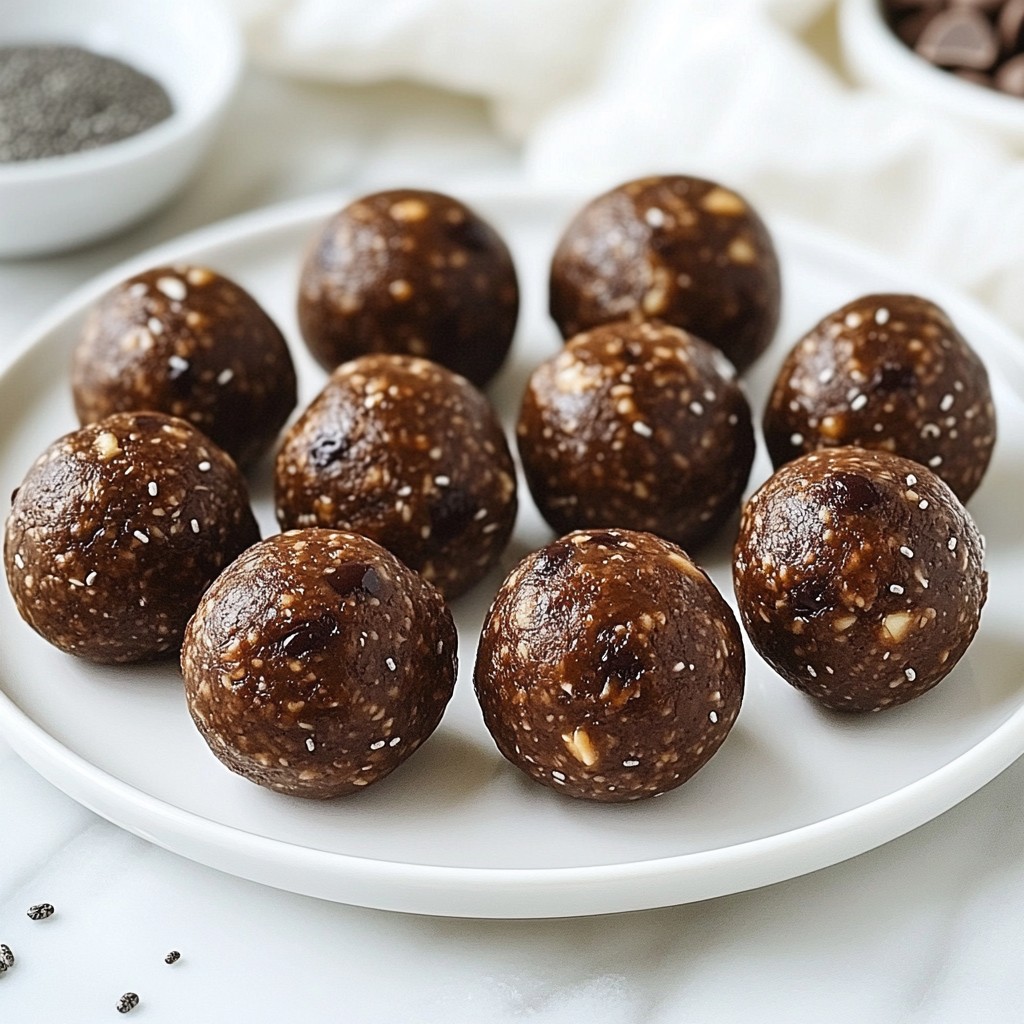 Chocolate Peanut Butter Energy Balls Delicious Snack