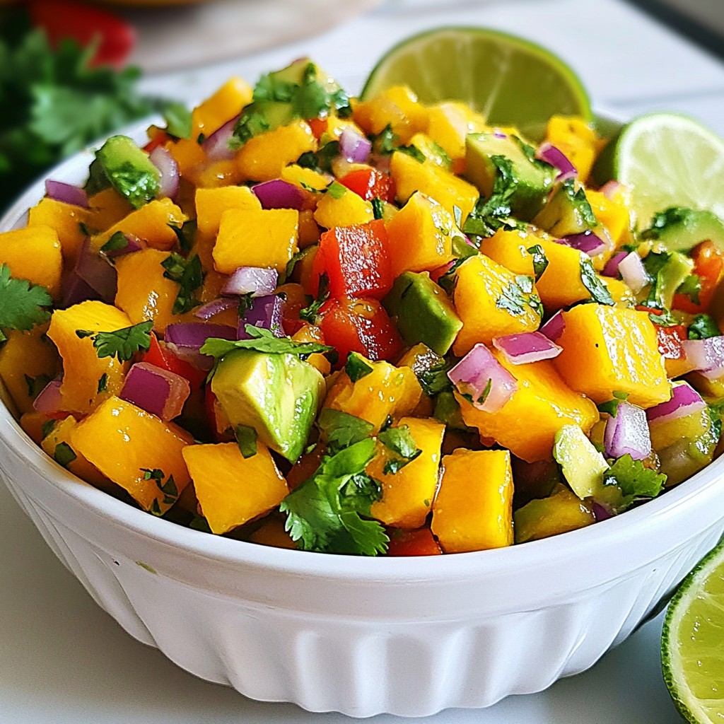 Mango Avocado Salsa Fresh and Flavorful Delight