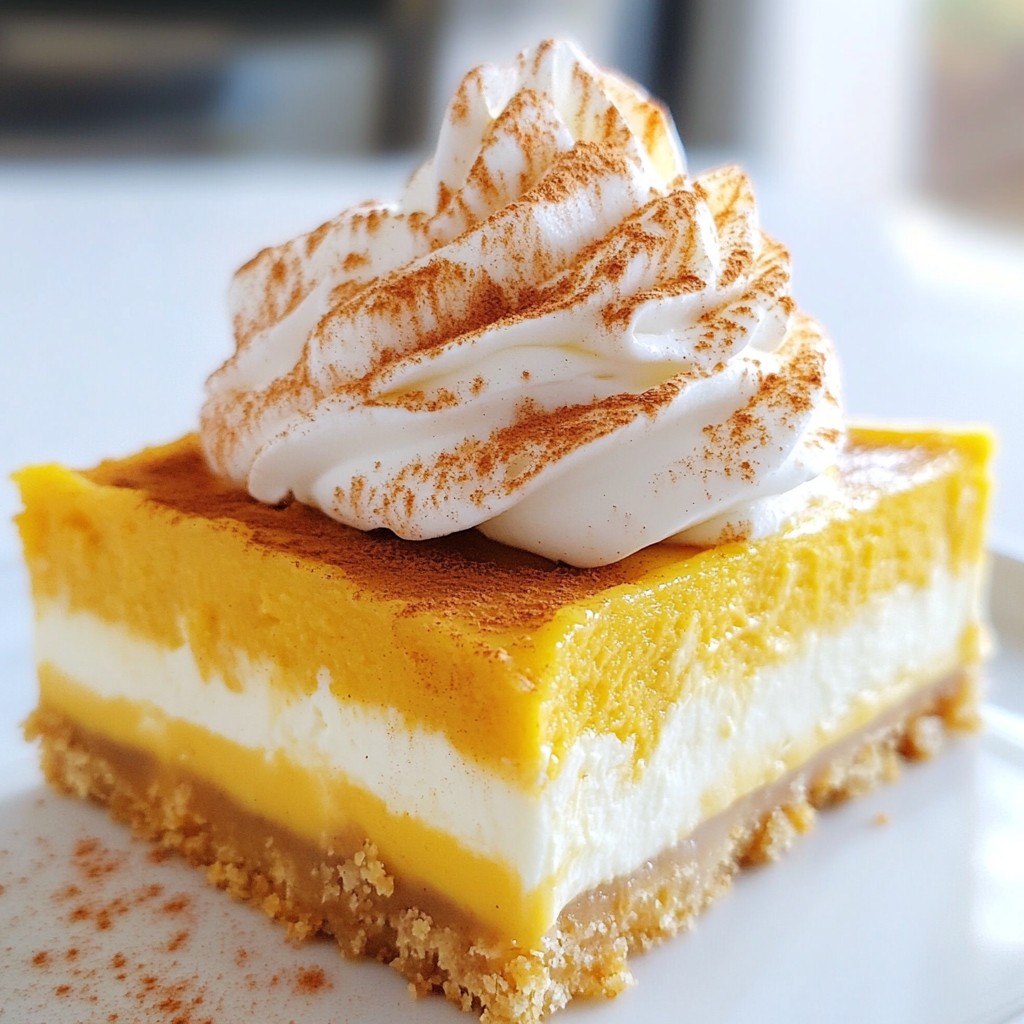 Pumpkin Cheesecake Bars Delightful Fall Treat Recipe
