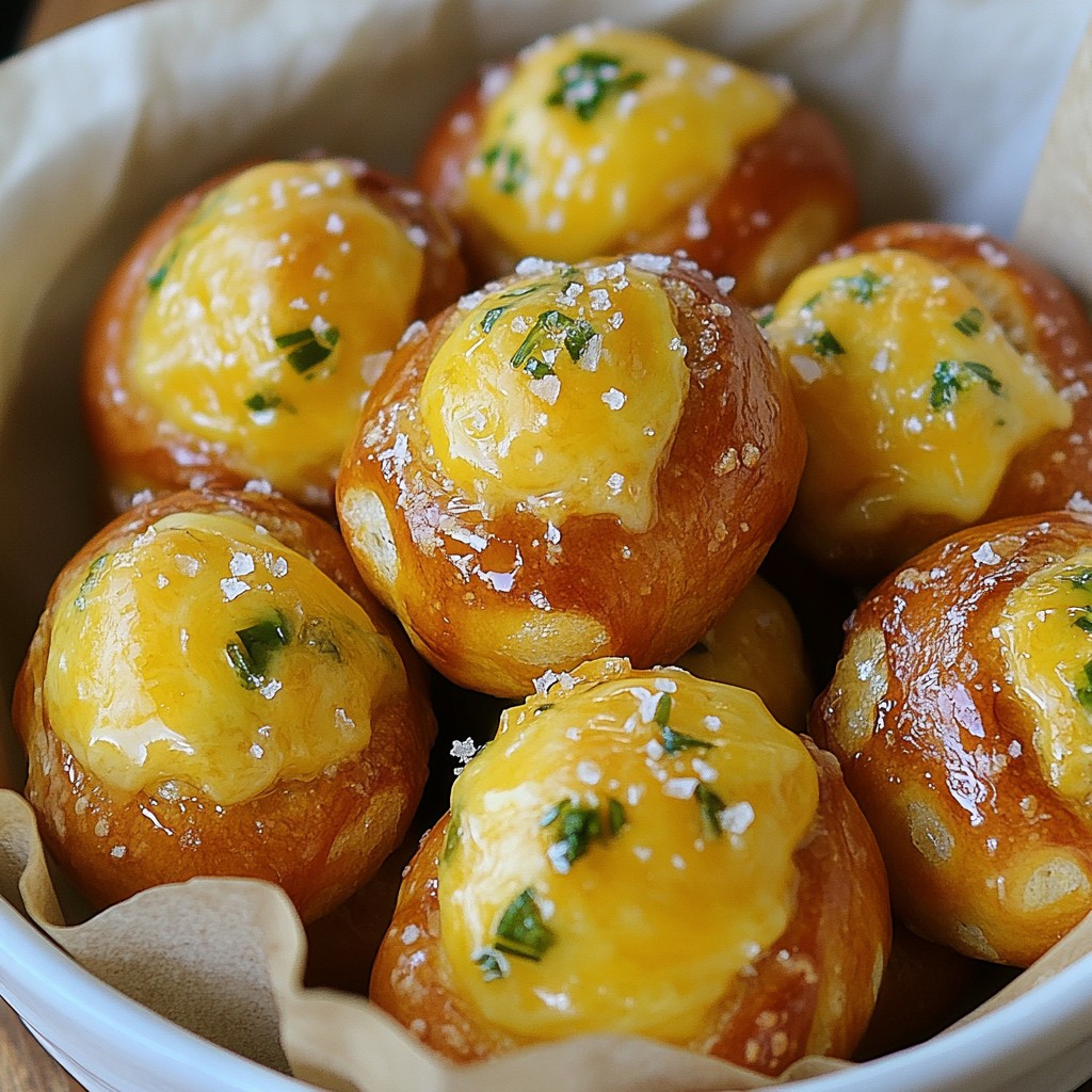 Jalapeño Cheddar Pretzel Bites Savory Snack Delight