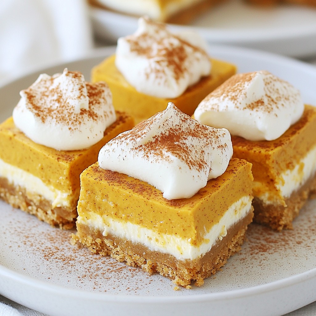 Pumpkin Pie Cheesecake Bars Easy Festive Dessert Recipe