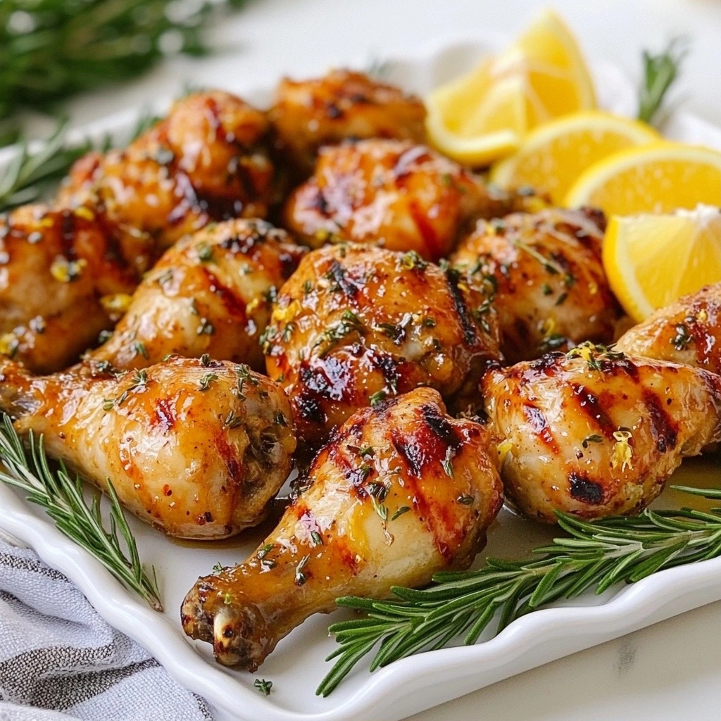Juicy Kid-Friendly Citrus Herb Grilled Drumsticks