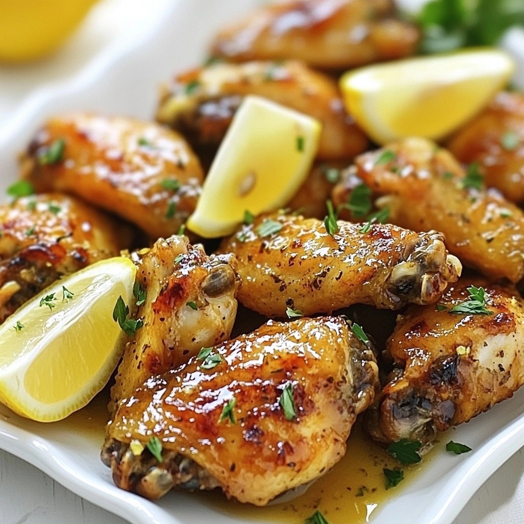 Tangy Kid-Friendly Lemon Herb Chicken Wings Recipe
