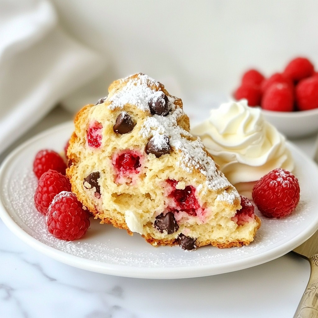 Raspberry Chocolate Chip Scones Simple and Tasty Treat