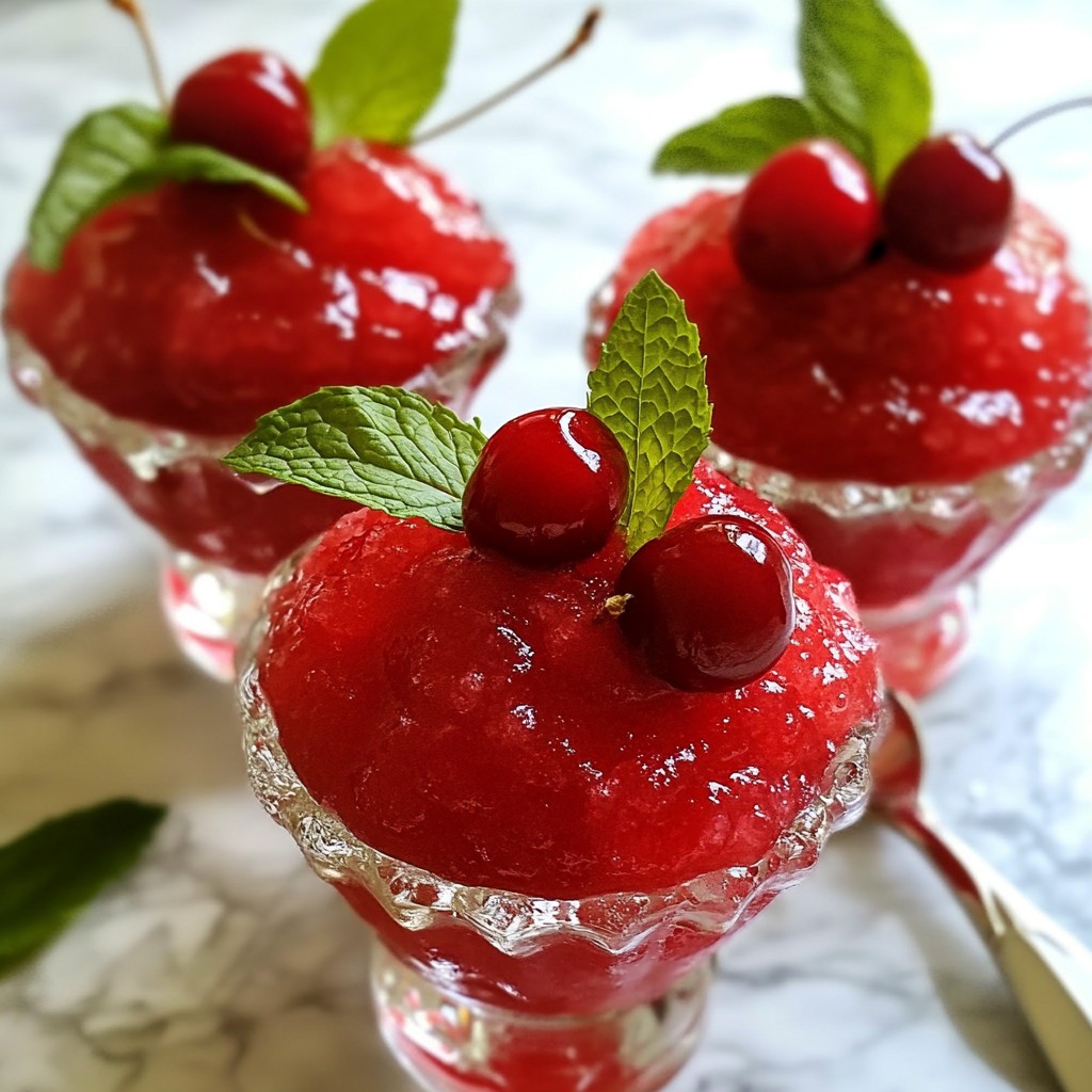 Cherry Limeade Slush Refreshing Summer Drink Recipe