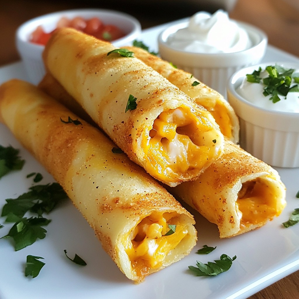Mild Picky Eater Chicken and Cheese Taquitos Delight