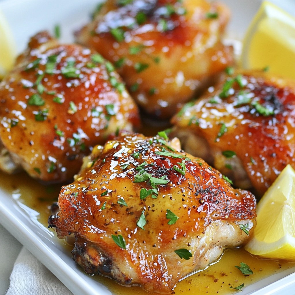 Honey Mustard Chicken Thighs Easy and Flavorful Recipe