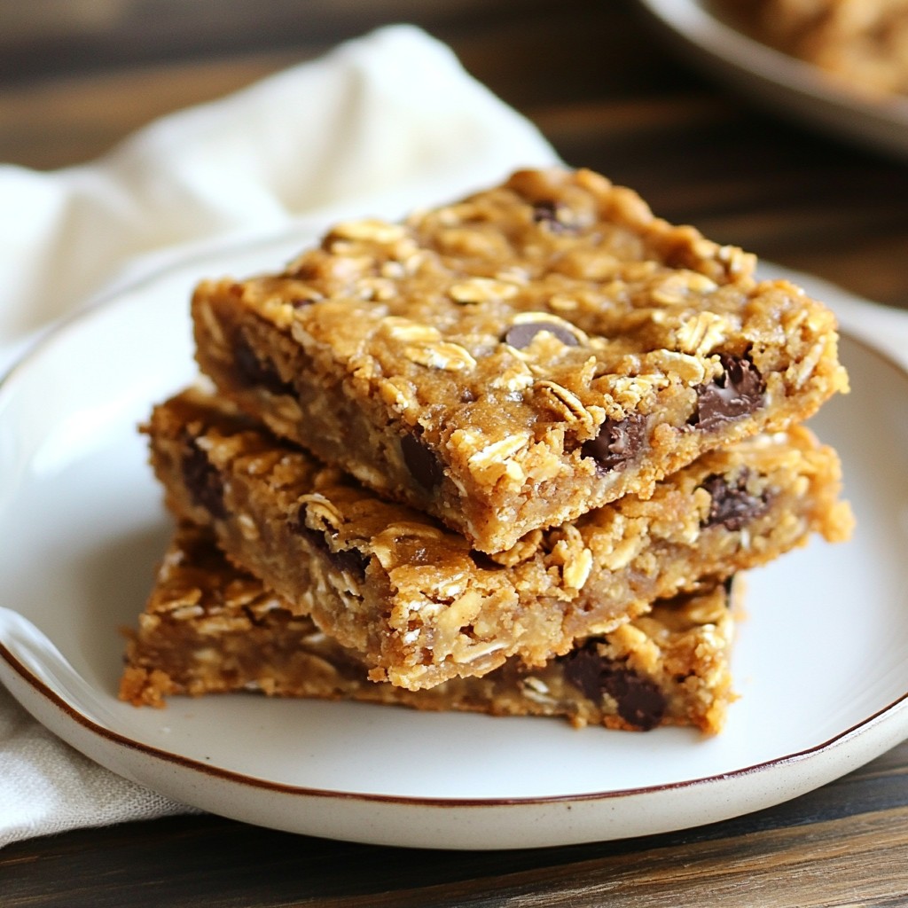 Sweet kids-friendly Peanut Butter Oat Bars Delight