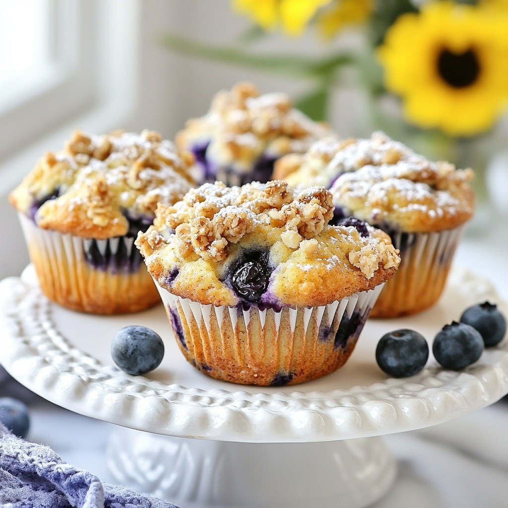 Blueberry Crumble Muffins Easy and Tasty Recipe