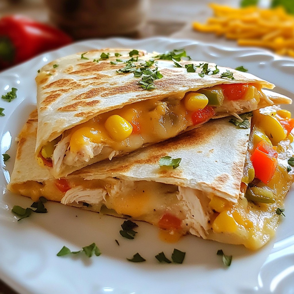 Savory Kid-Friendly Chicken and Cheese Quesadillas