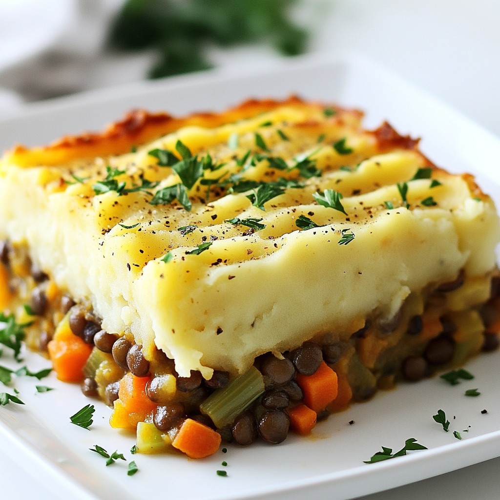 Vegan Lentil Shepherds Pie Tasty and Hearty Meal