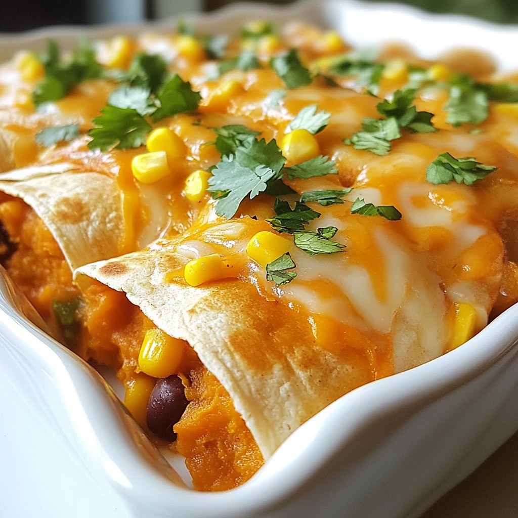 Sweet Potato Black Bean Enchiladas Flavorful Delight