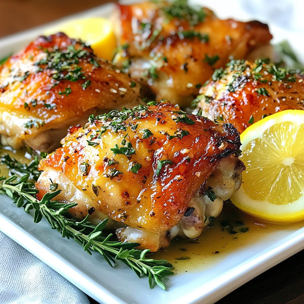 Garlic Butter Herb Chicken Thighs Juicy and Flavorful