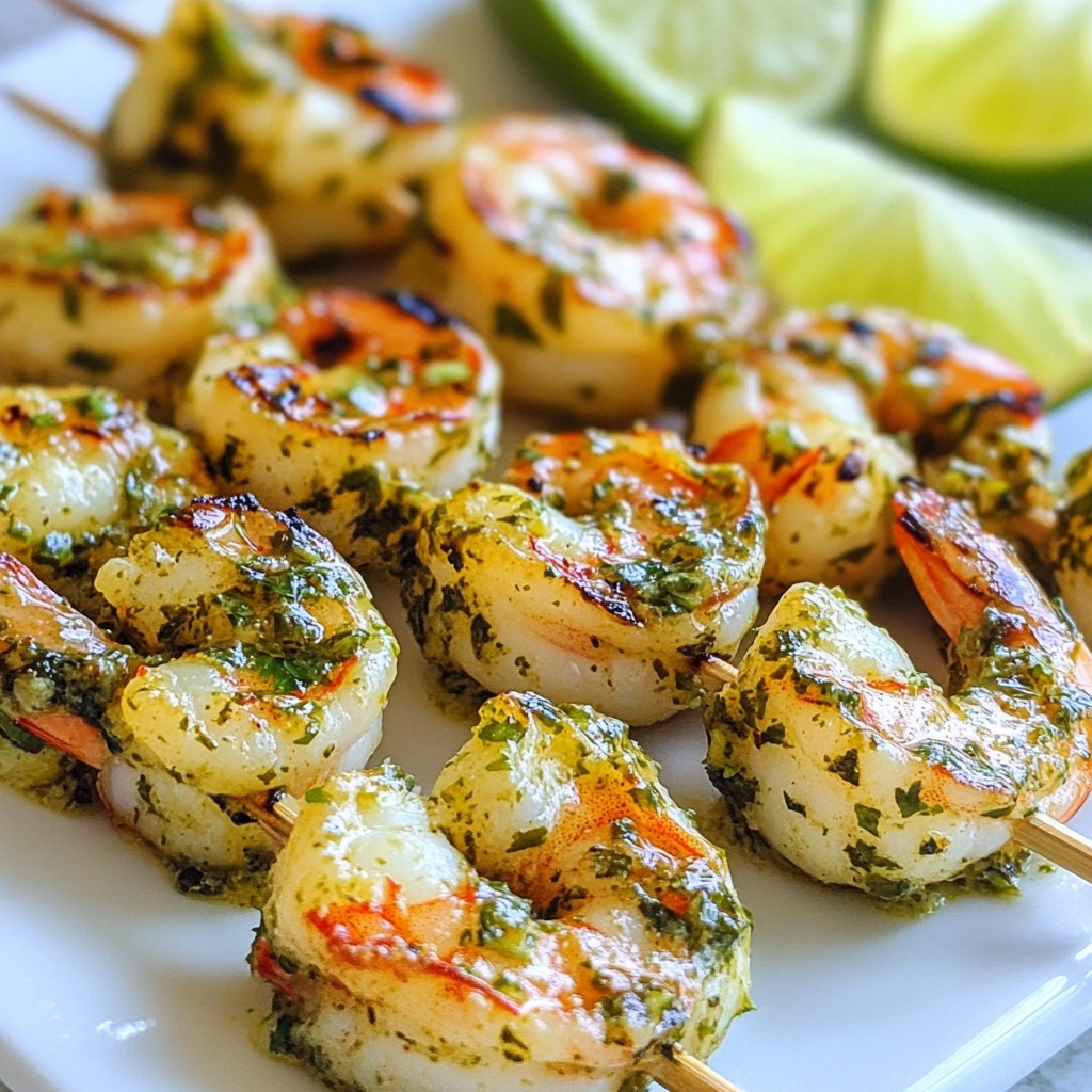 Cilantro Lime Shrimp Skewers Flavorful Grilled Treat