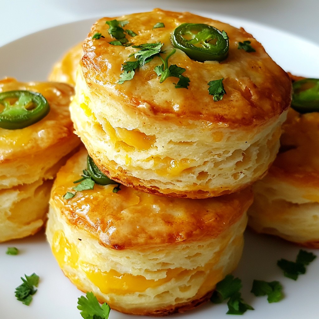 Jalapeño Cheddar Biscuits Flaky and Flavorful Treat