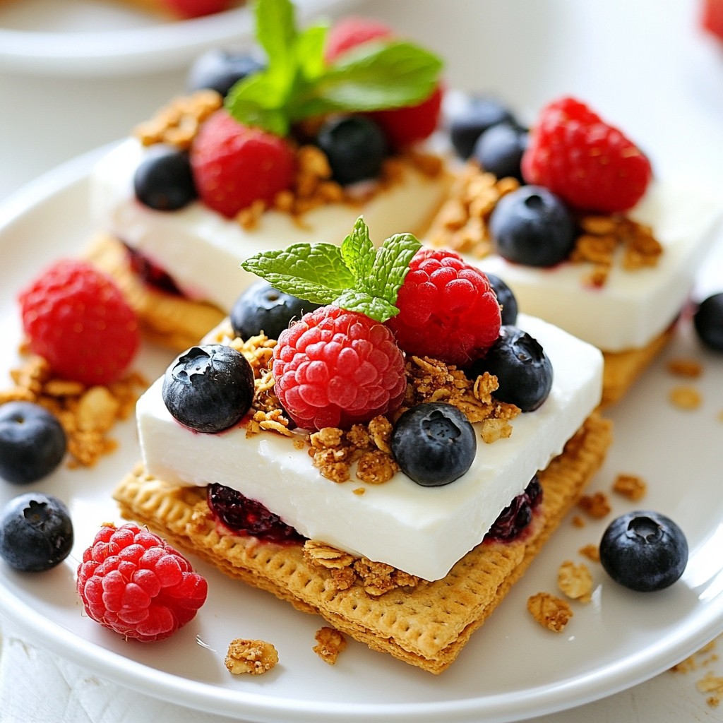 Sweet Kids Yogurt Berry Graham Crackers Delightful Snack