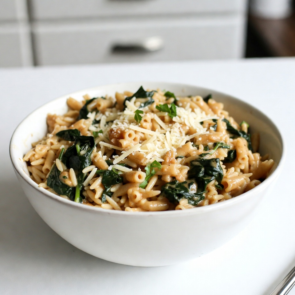 Creamy Garlic Spinach Orzo Flavorful and Cozy Dish
