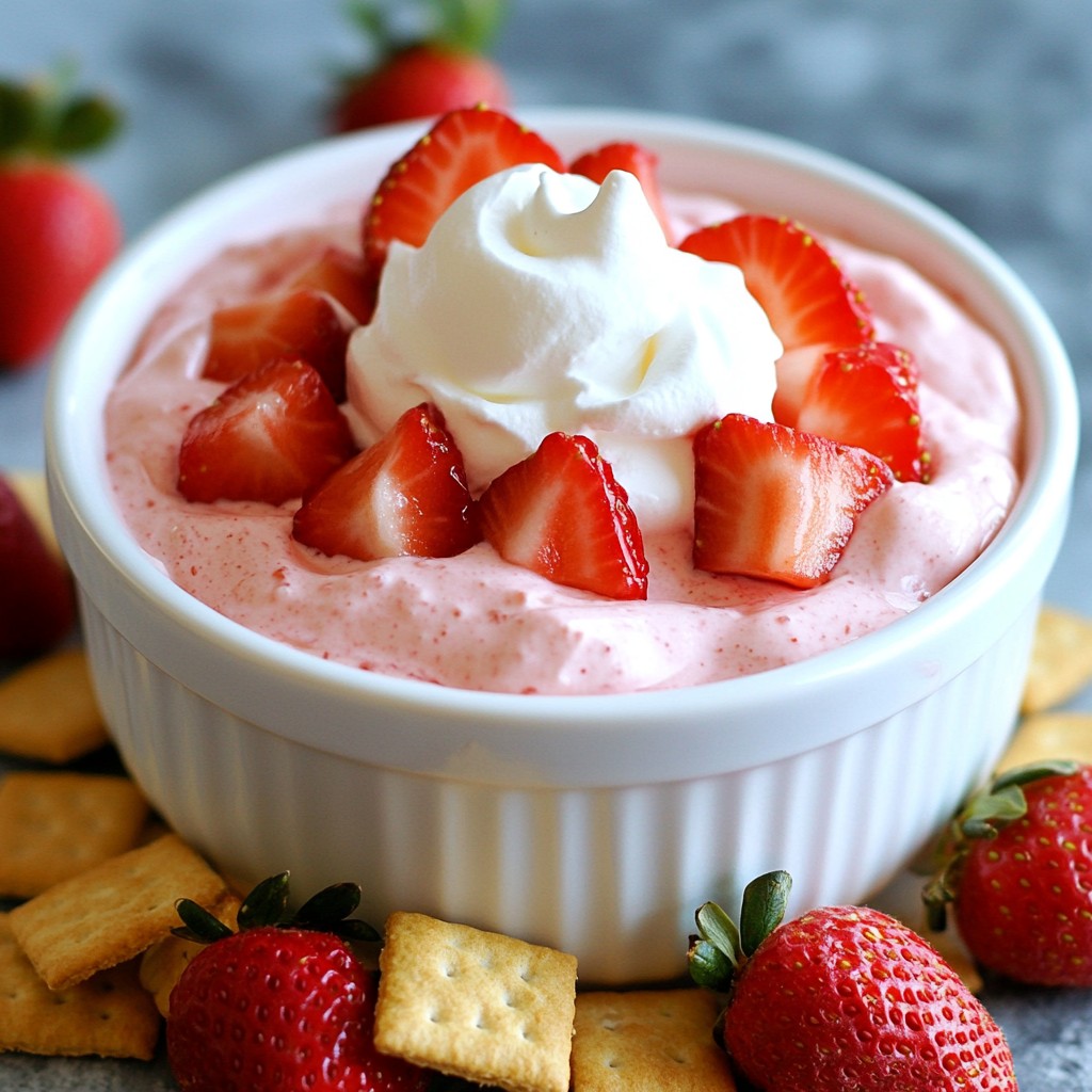 Strawberry Cheesecake Dip Tasty and Simple Recipe