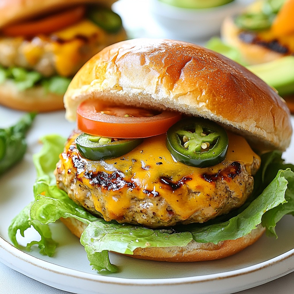 Jalapeño Cheddar Turkey Burgers Flavorful Cooking Guide
