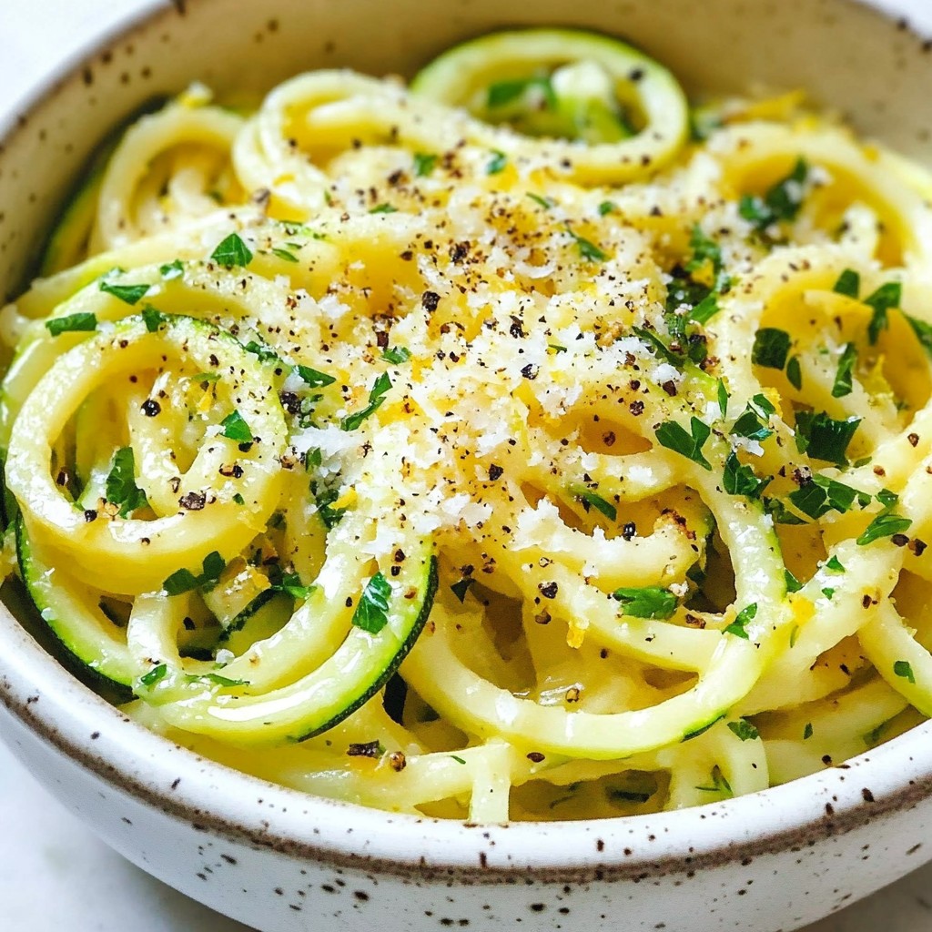 Garlic Butter Zucchini Noodles Simple and Tasty Meal