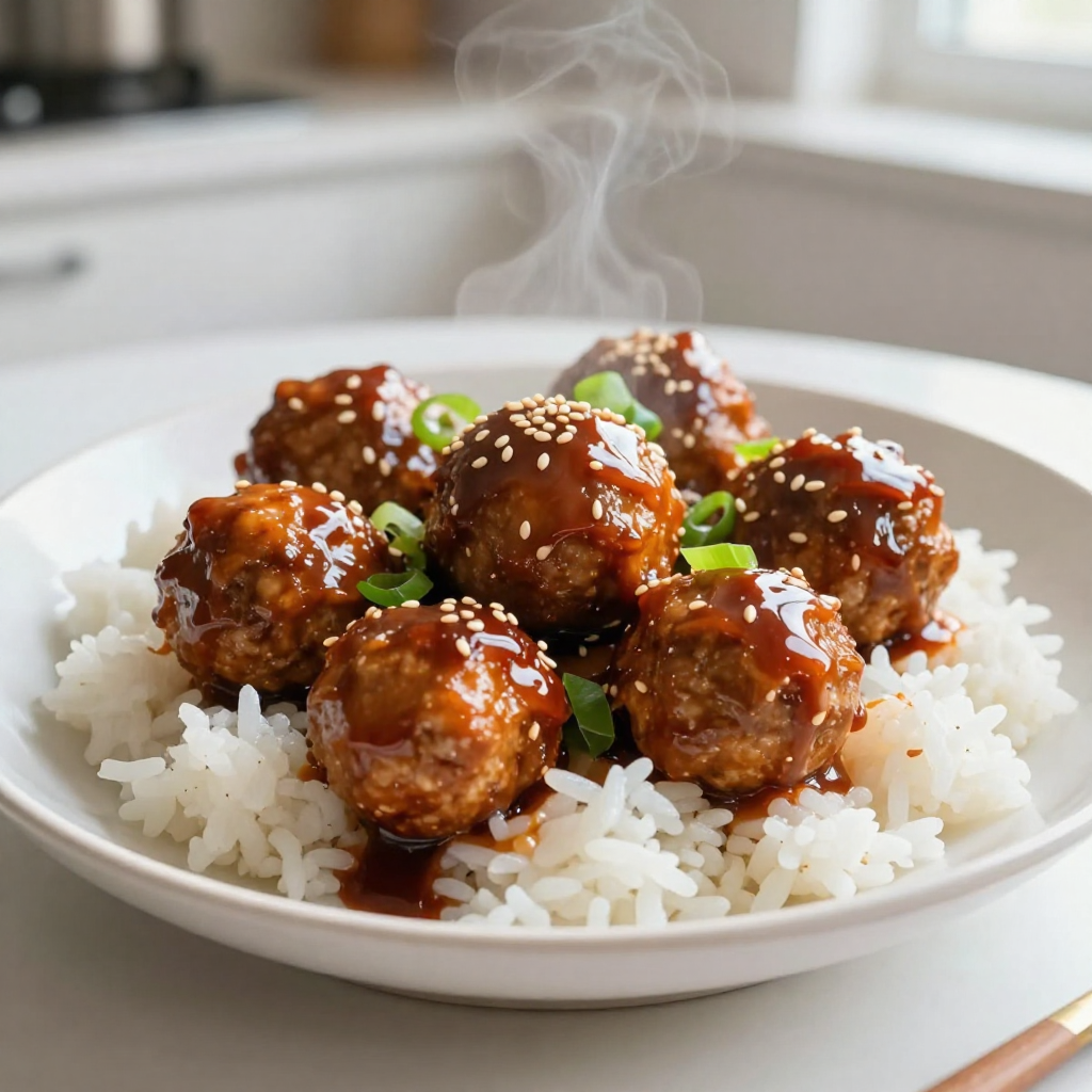 Teriyaki Glazed Turkey Meatballs Flavorful Dinner Idea