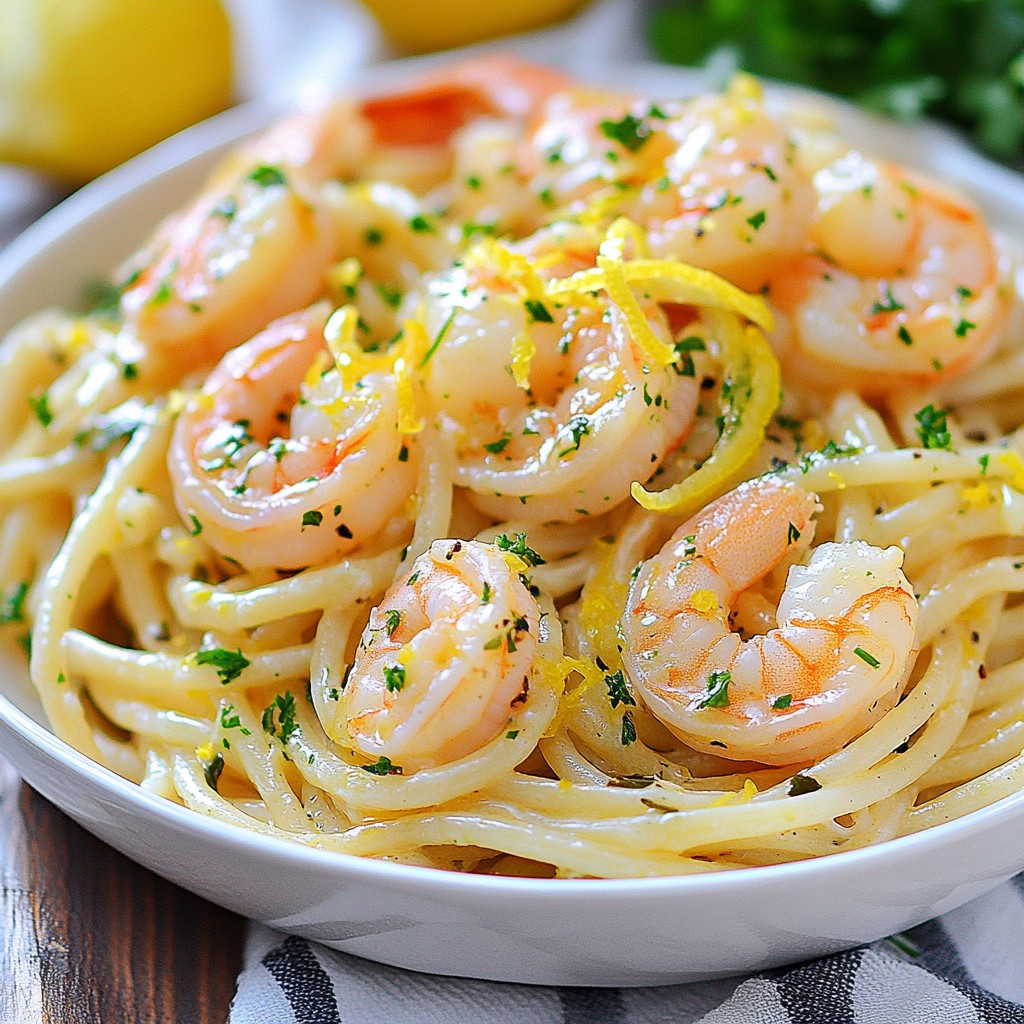 Lemon Garlic Butter Shrimp Pasta Quick and Tasty Meal