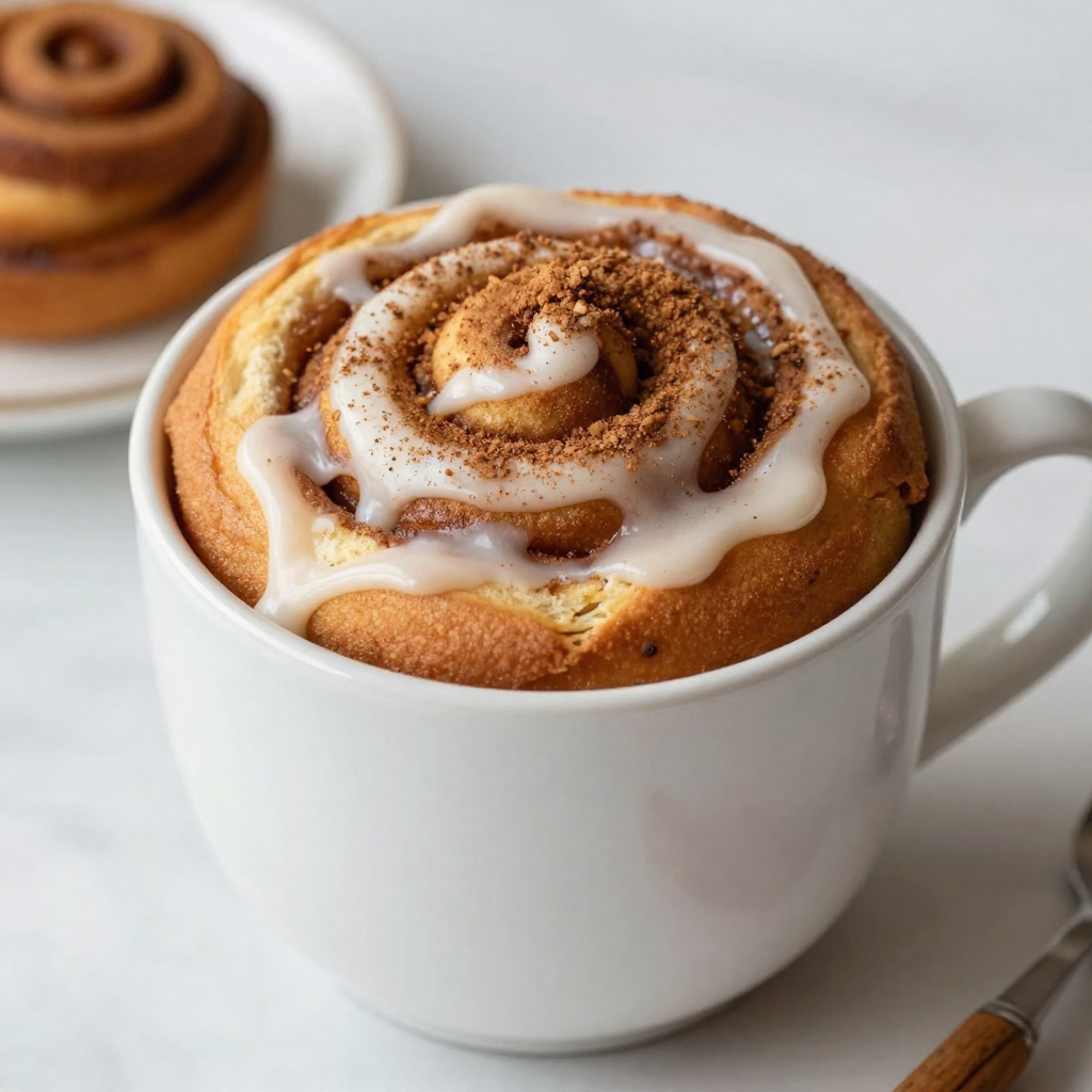 Cinnamon Roll Mug Cake Simple and Quick Recipe