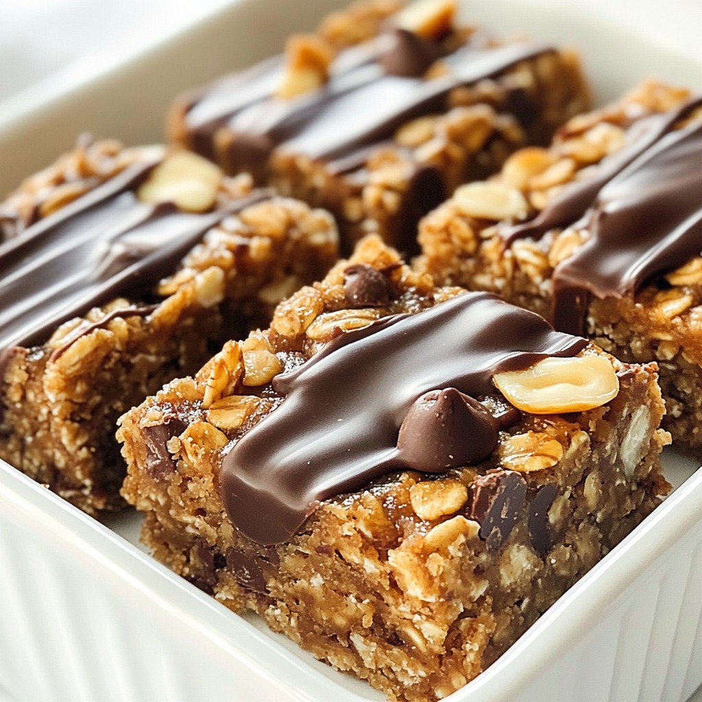 Peanut Butter Chocolate Chip Granola Bars Recipe