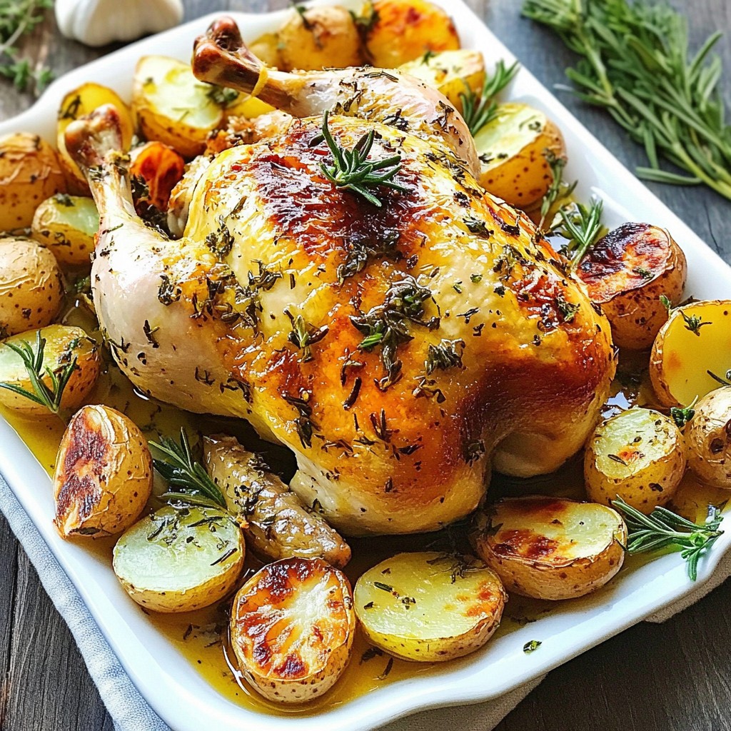 Garlic Herb Roasted Chicken Flavorful Dinner Recipe