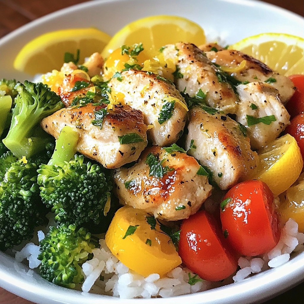 Savory Kid-Friendly Lemon Chicken and Rice Bowls Recipe