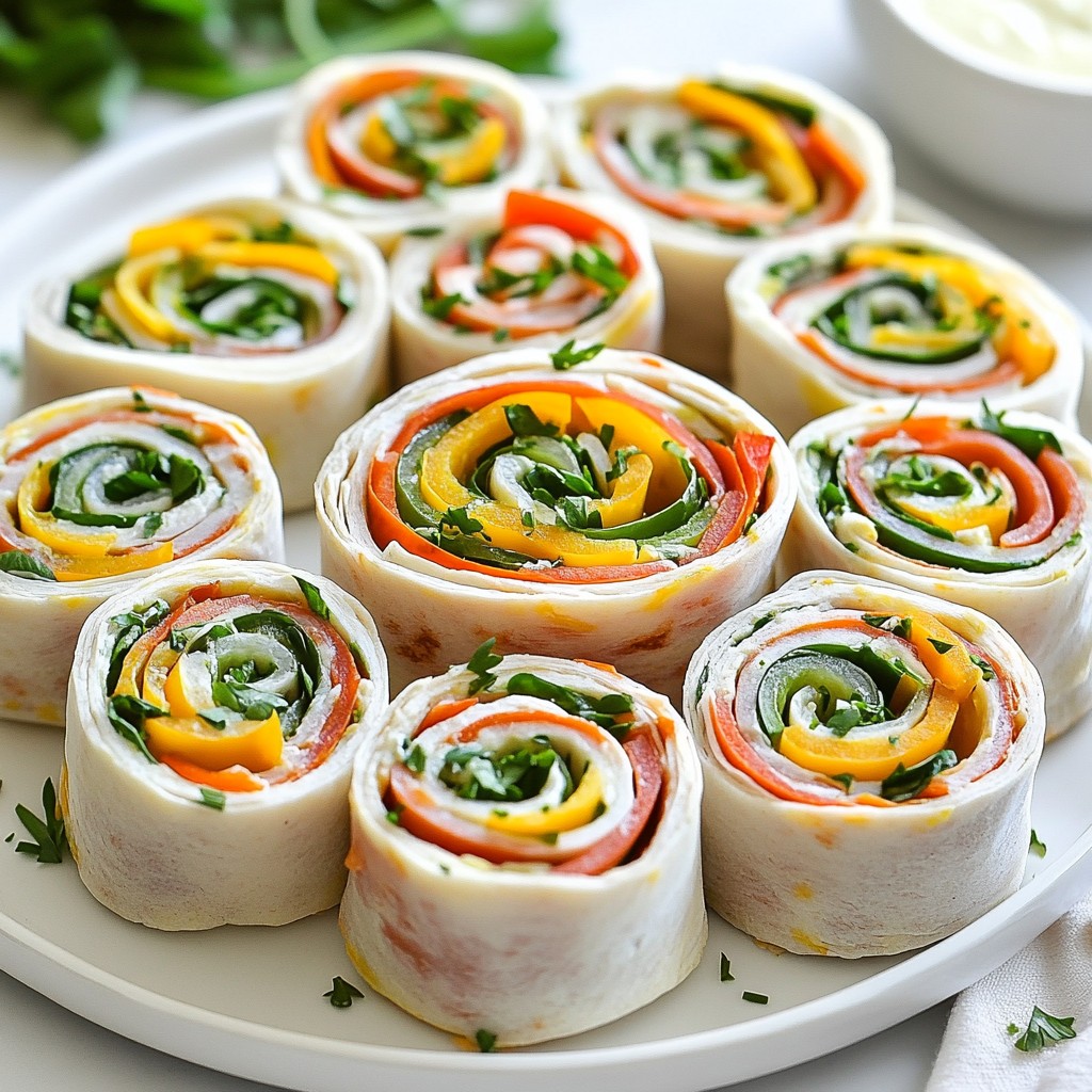Simple Kid-Friendly Turkey and Veggie Pinwheels Delight