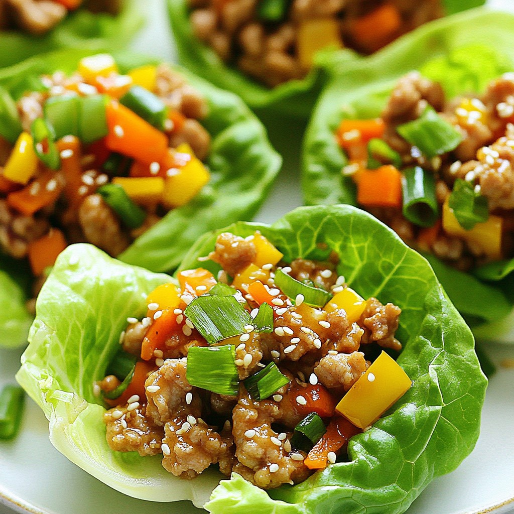 Teriyaki Chicken Lettuce Cups Flavorful and Fresh Dish