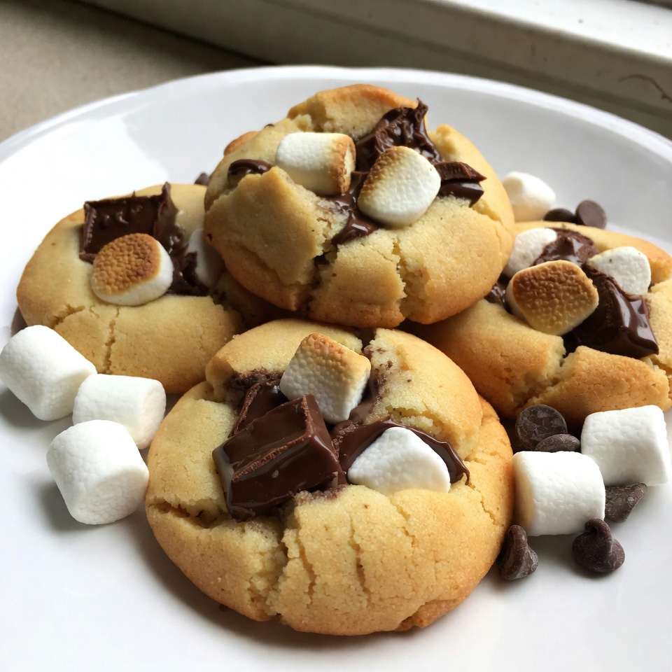 S’mores Stuffed Cookies Indulgent Dessert Delight