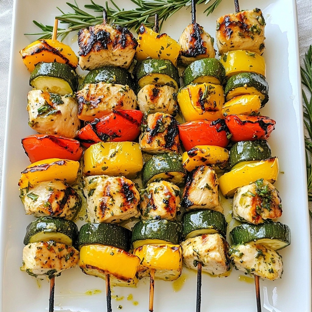 Tender Kid-Friendly Lemon Herb Grilled Chicken Skewers