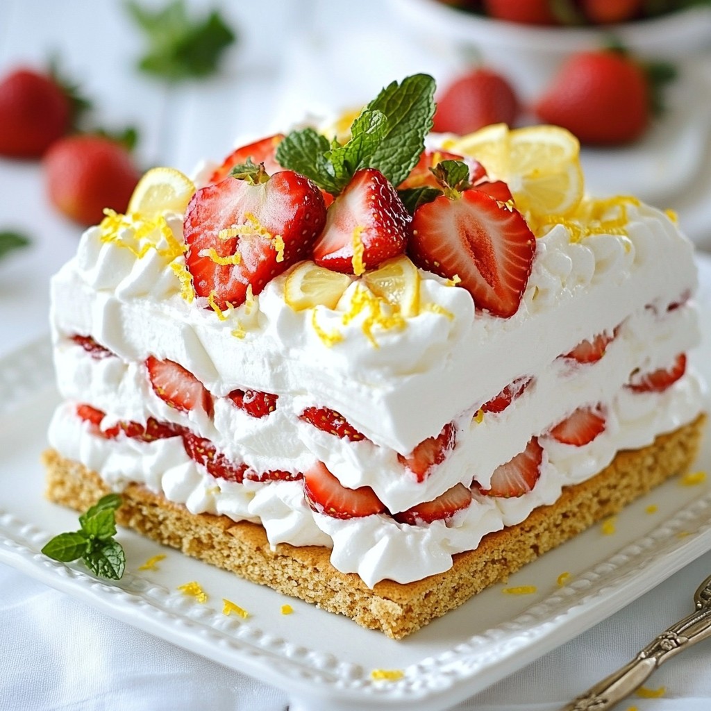 Strawberry Shortcake Icebox Cake Simple and Sweet Treat