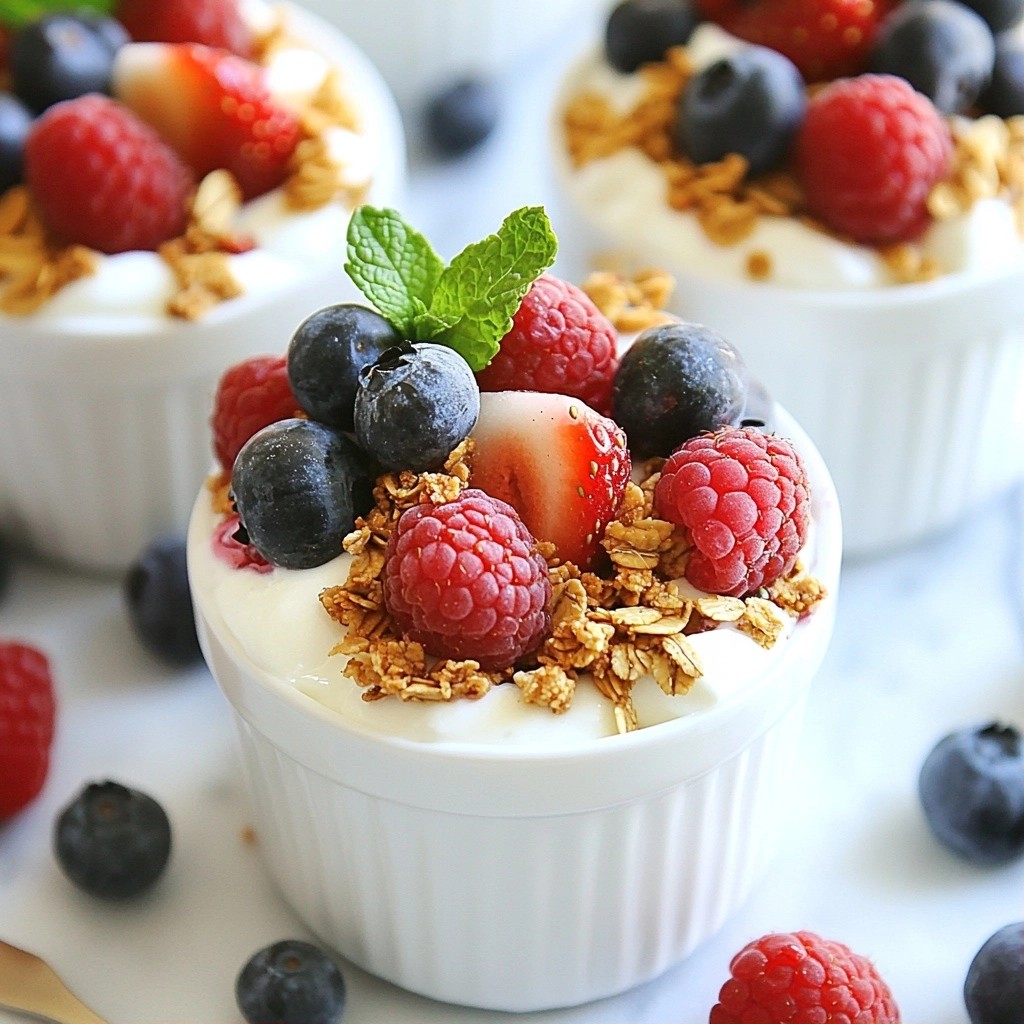 Sweet Kids-Friendly Yogurt and Berry Parfait Cups