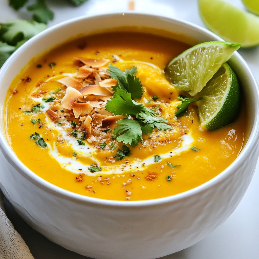 Coconut Curry Sweet Potato Soup Flavorful and Cozy